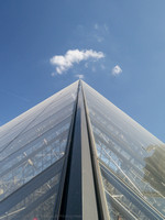 Glass pyramid outside the Louvre, Paris