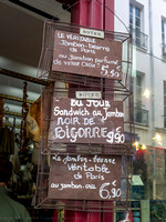 Outside a meat market, Paris