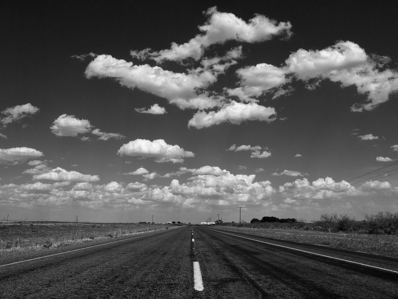 A road in West Texas